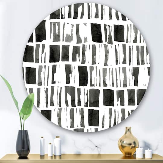 Designart - Abstract Monochrome Bricks